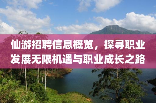 仙游招聘信息概览，探寻职业发展无限机遇与职业成长之路