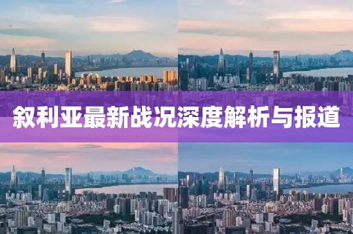 叙利亚最新战况深度解析与报道