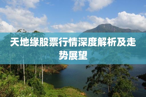 天地缘股票行情深度解析及走势展望