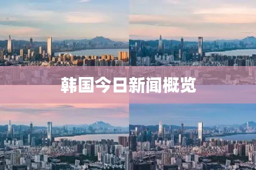 韩国今日新闻概览