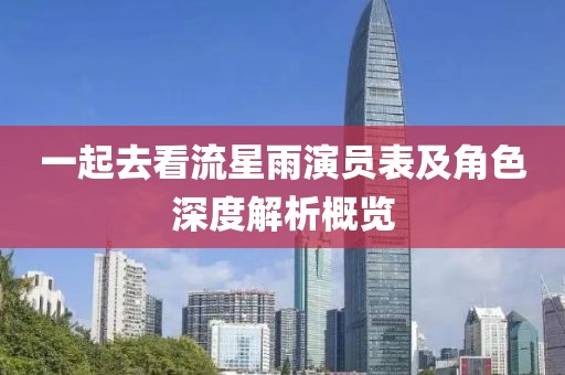一起去看流星雨演员表及角色深度解析概览