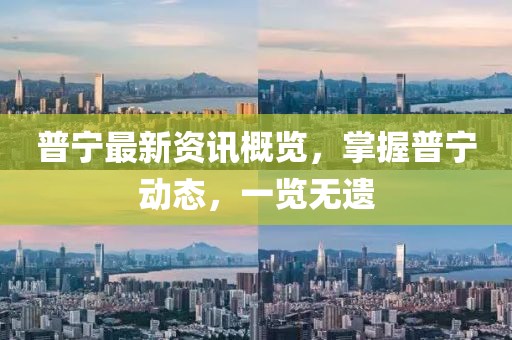 普宁最新资讯概览，掌握普宁动态，一览无遗