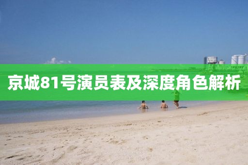 京城81号演员表及深度角色解析