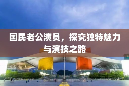 国民老公演员，探究独特魅力与演技之路