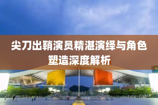 尖刀出鞘演员精湛演绎与角色塑造深度解析