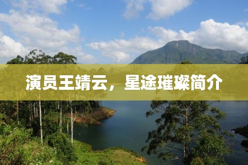 演员王靖云，星途璀璨简介