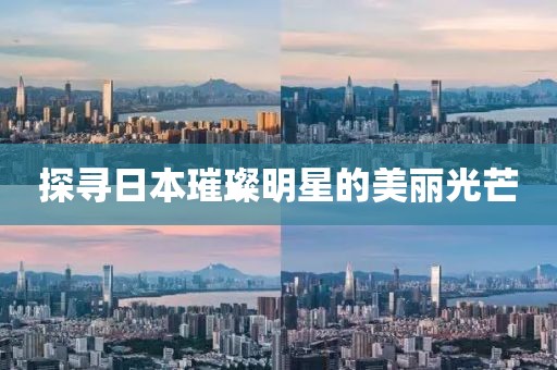探寻日本璀璨明星的美丽光芒