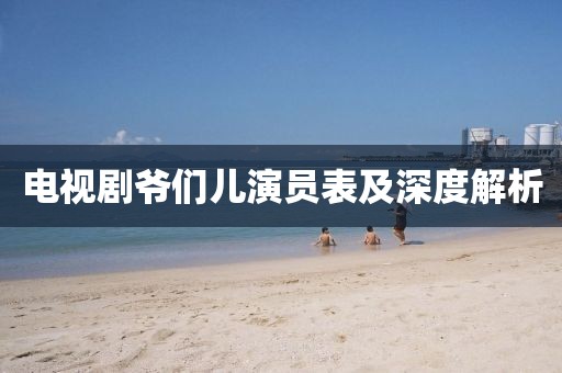 电视剧爷们儿演员表及深度解析
