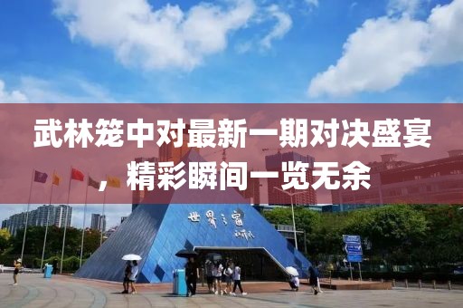 武林笼中对最新一期对决盛宴，精彩瞬间一览无余