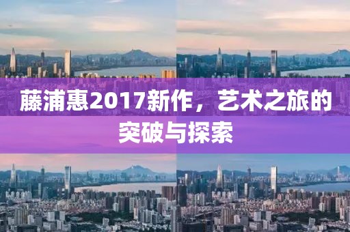 藤浦惠2017新作，艺术之旅的突破与探索