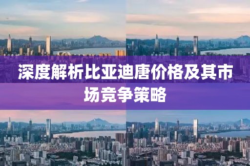 深度解析比亚迪唐价格及其市场竞争策略
