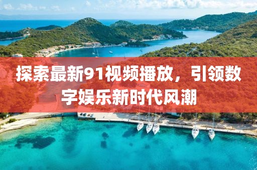 探索最新91视频播放，引领数字娱乐新时代风潮