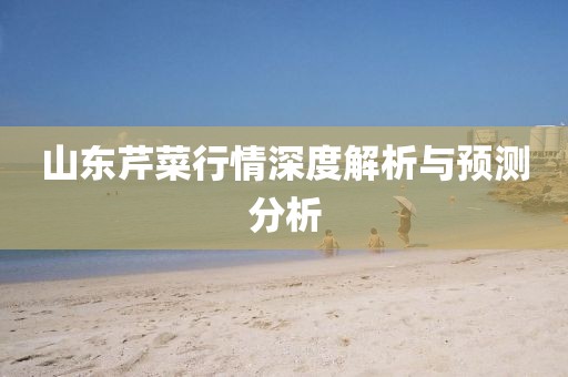 山东芹菜行情深度解析与预测分析