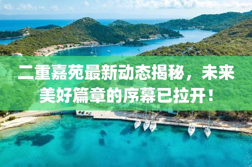 二重嘉苑最新动态揭秘，未来美好篇章的序幕已拉开！