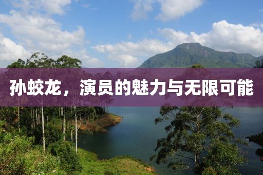 孙蛟龙，演员的魅力与无限可能