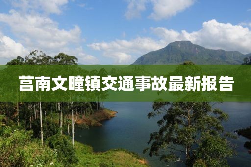 莒南文疃镇交通事故最新报告