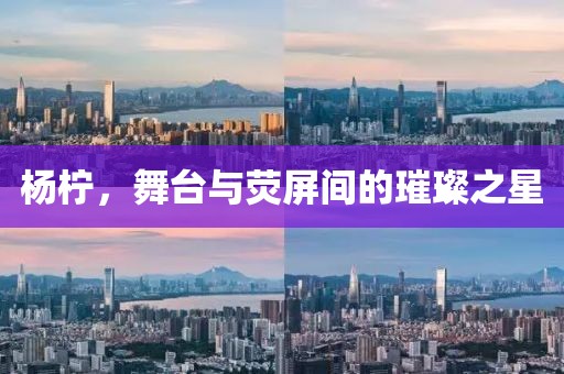 杨柠，舞台与荧屏间的璀璨之星