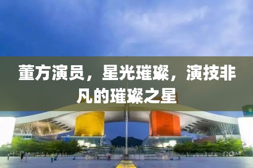 董方演员，星光璀璨，演技非凡的璀璨之星