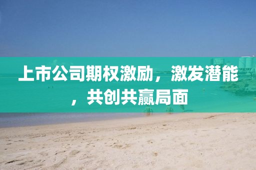 上市公司期权激励，激发潜能，共创共赢局面