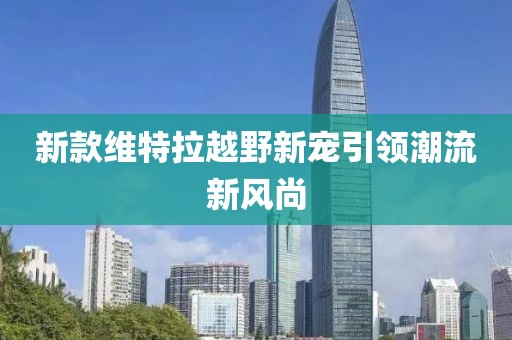新款维特拉越野新宠引领潮流新风尚