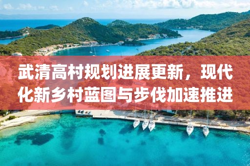 武清高村规划进展更新，现代化新乡村蓝图与步伐加速推进