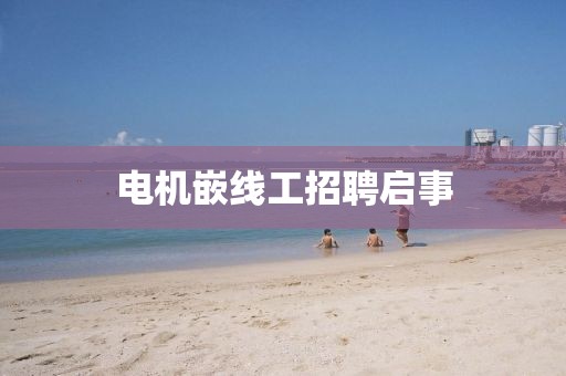电机嵌线工招聘启事