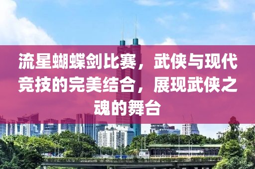 流星蝴蝶剑比赛，武侠与现代竞技的完美结合，展现武侠之魂的舞台