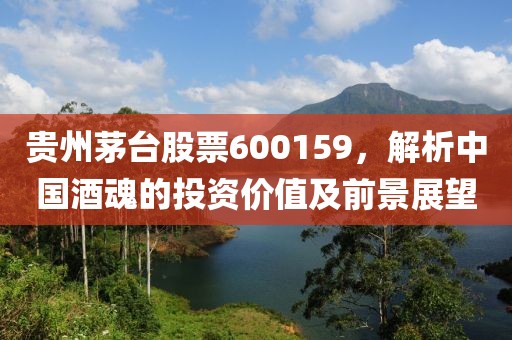 贵州茅台股票600159，解析中国酒魂的投资价值及前景展望