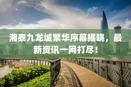 湘泰九龙城繁华序幕揭晓，最新资讯一网打尽！