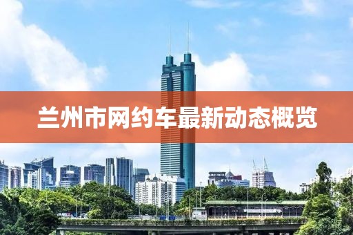 兰州市网约车最新动态概览