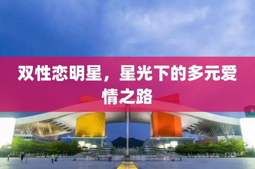 双性恋明星，星光下的多元爱情之路