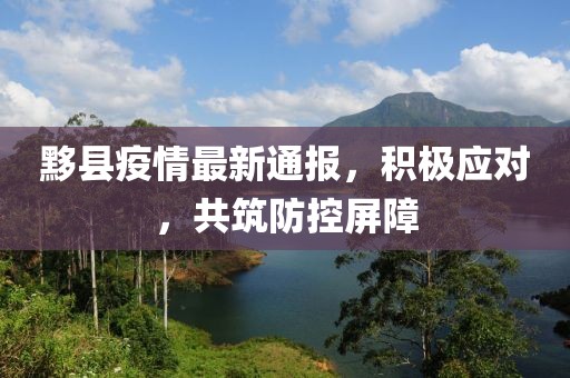 黟县疫情最新通报，积极应对，共筑防控屏障