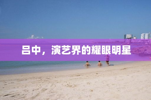 吕中，演艺界的耀眼明星