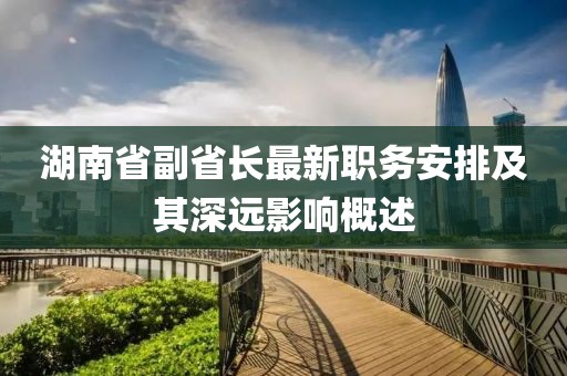 湖南省副省长最新职务安排及其深远影响概述