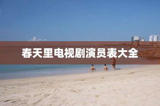 春天里电视剧演员表大全