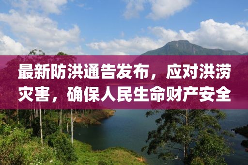 最新防洪通告发布，应对洪涝灾害，确保人民生命财产安全