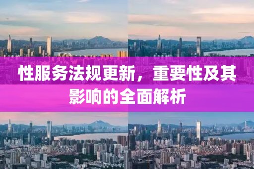 性服务法规更新，重要性及其影响的全面解析