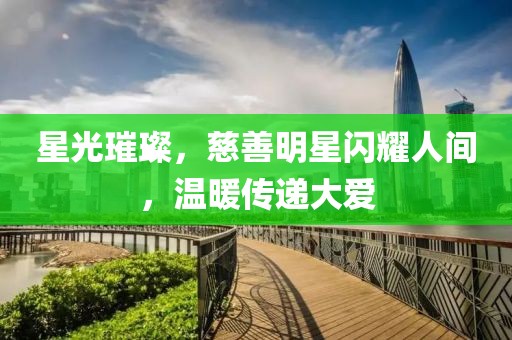星光璀璨，慈善明星闪耀人间，温暖传递大爱