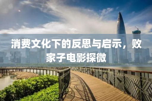 消费文化下的反思与启示，败家子电影探微