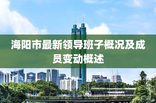 海阳市最新领导班子概况及成员变动概述