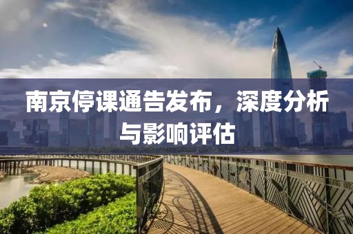 南京停课通告发布，深度分析与影响评估