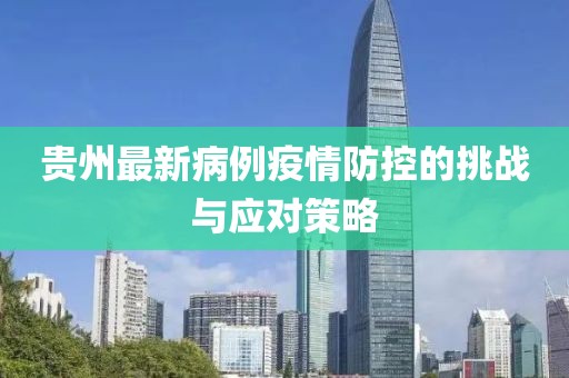 贵州最新病例疫情防控的挑战与应对策略