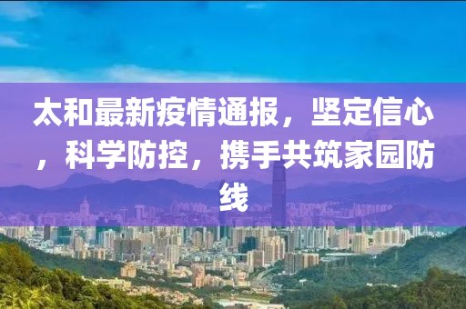 太和最新疫情通报，坚定信心，科学防控，携手共筑家园防线