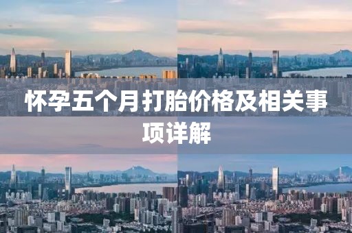 怀孕五个月打胎价格及相关事项详解