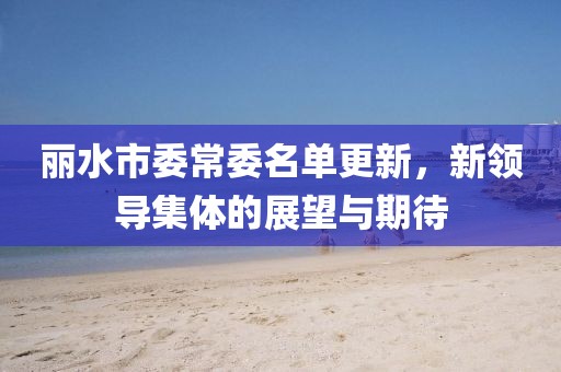 丽水市委常委名单更新，新领导集体的展望与期待