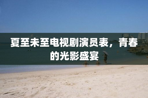 夏至未至电视剧演员表，青春的光影盛宴