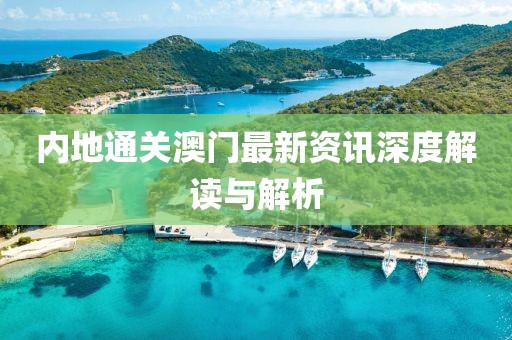 内地通关澳门最新资讯深度解读与解析