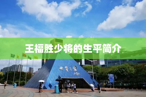 王福胜少将的生平简介