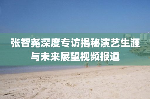张智尧深度专访揭秘演艺生涯与未来展望视频报道
