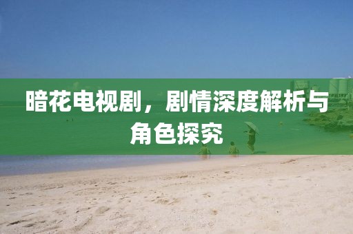 暗花电视剧，剧情深度解析与角色探究